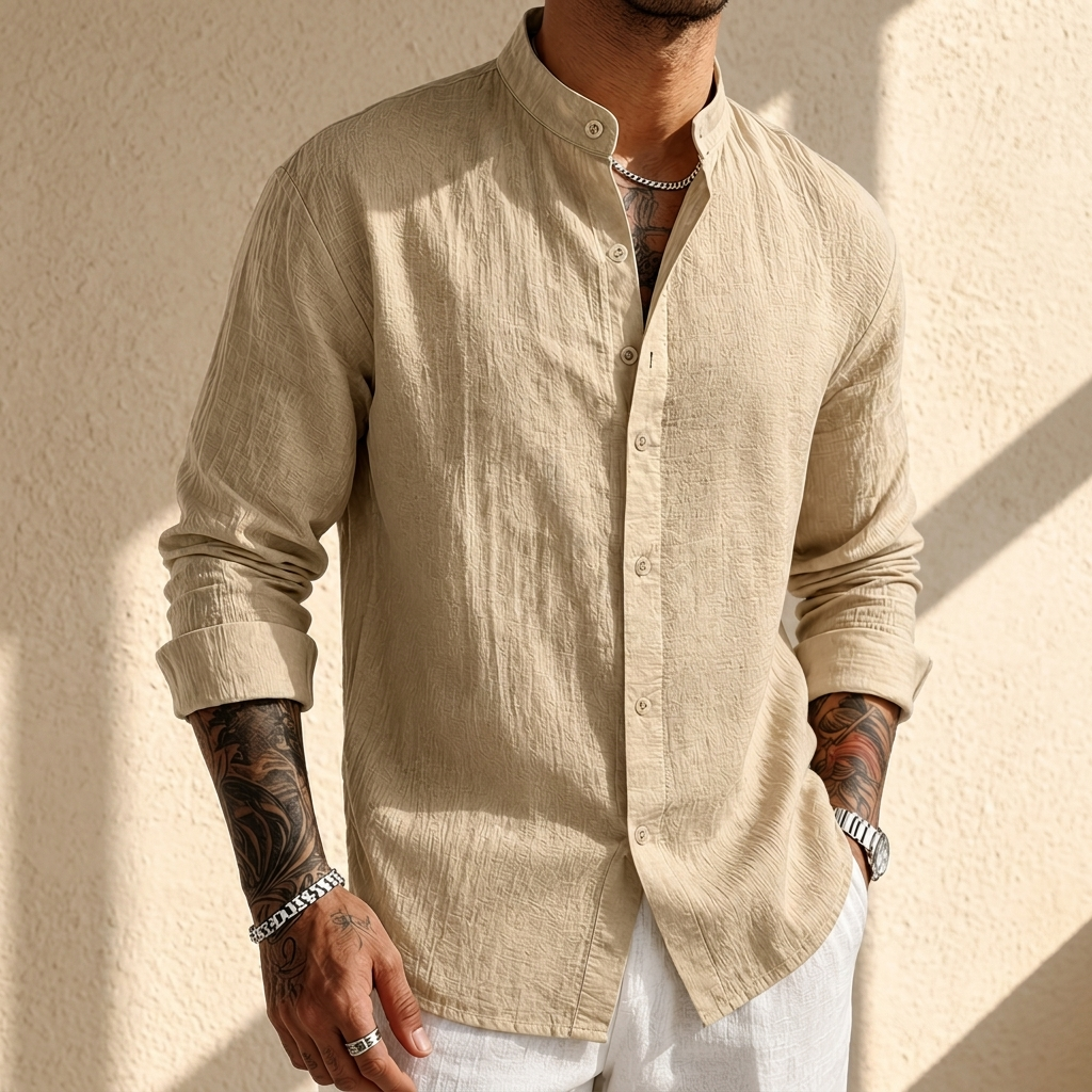 ALBRIGHTON SOFT LINEN BUTTON SHIRT