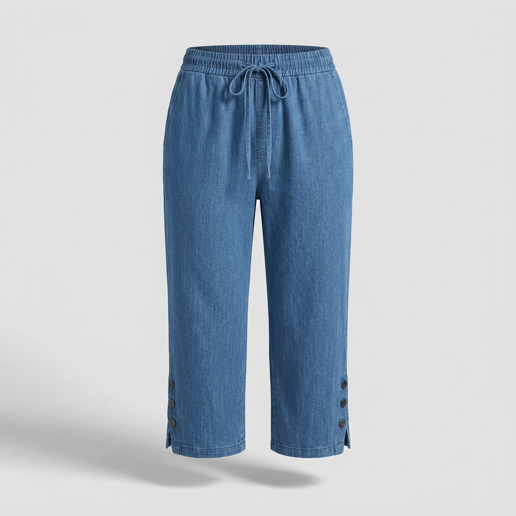 LANGPORT CALF-LENGTH CAPRI TROUSERS