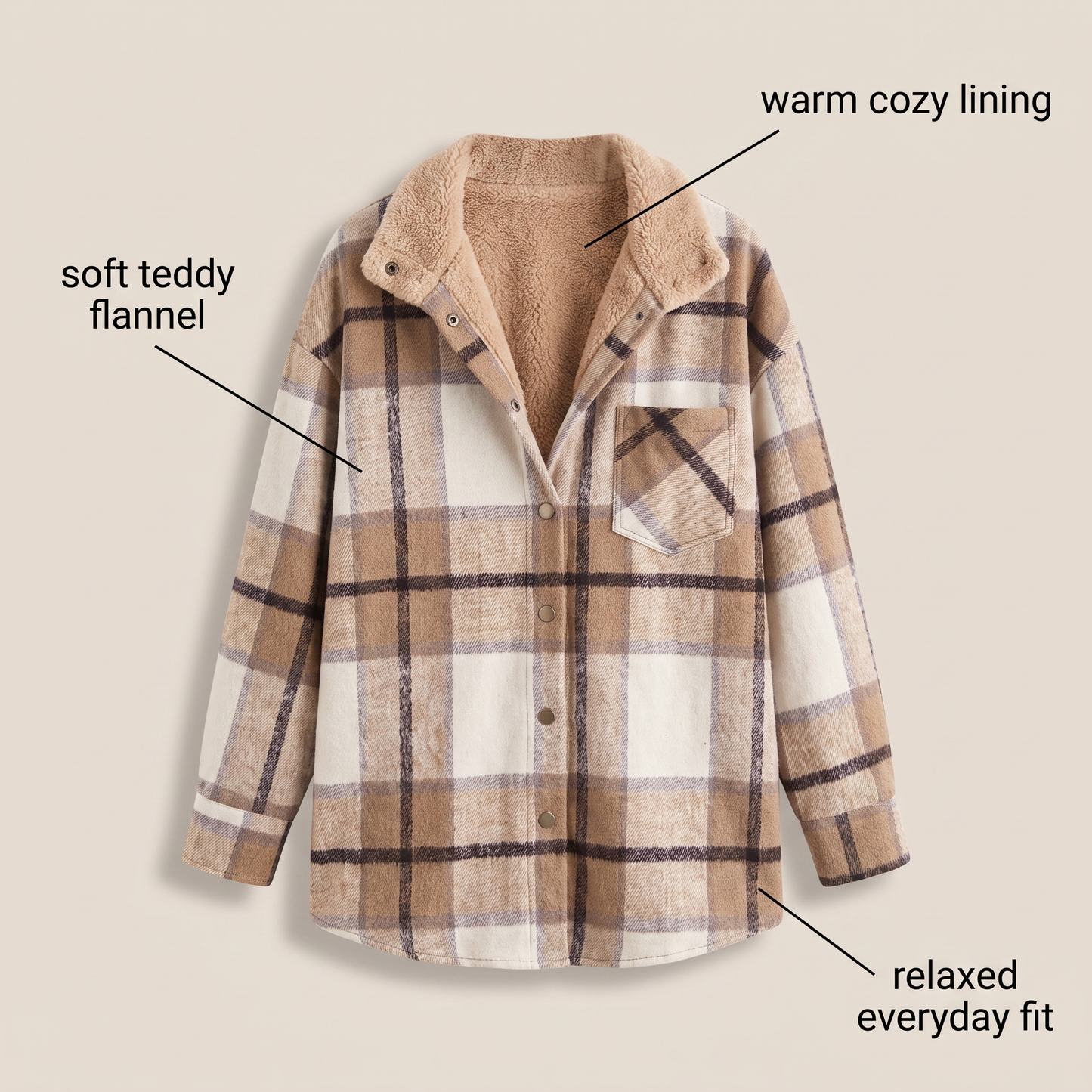 EVERLEIGH FLUFFY COMFORT JACKET