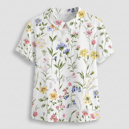 ROSEDENE SAGE FLORAL BLOUSE