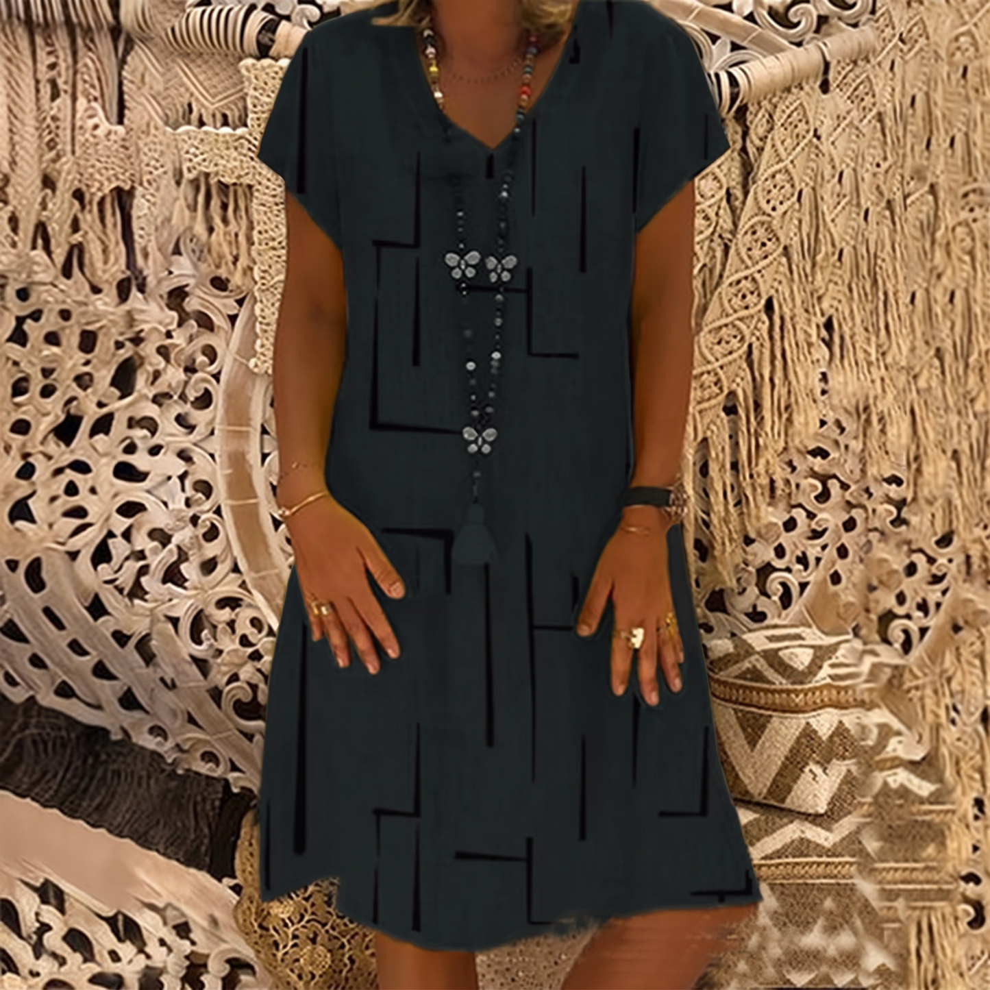 ROSETHORN EASY-WEAR DRESS