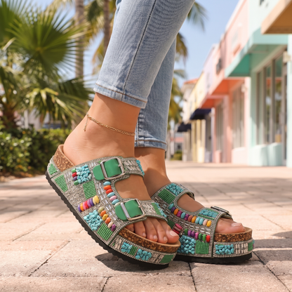 TAVELLA JEWELLED SUMMER SANDALS