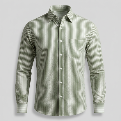 ORMSWELL STRIPED LONG-SLEEVE SHIRT