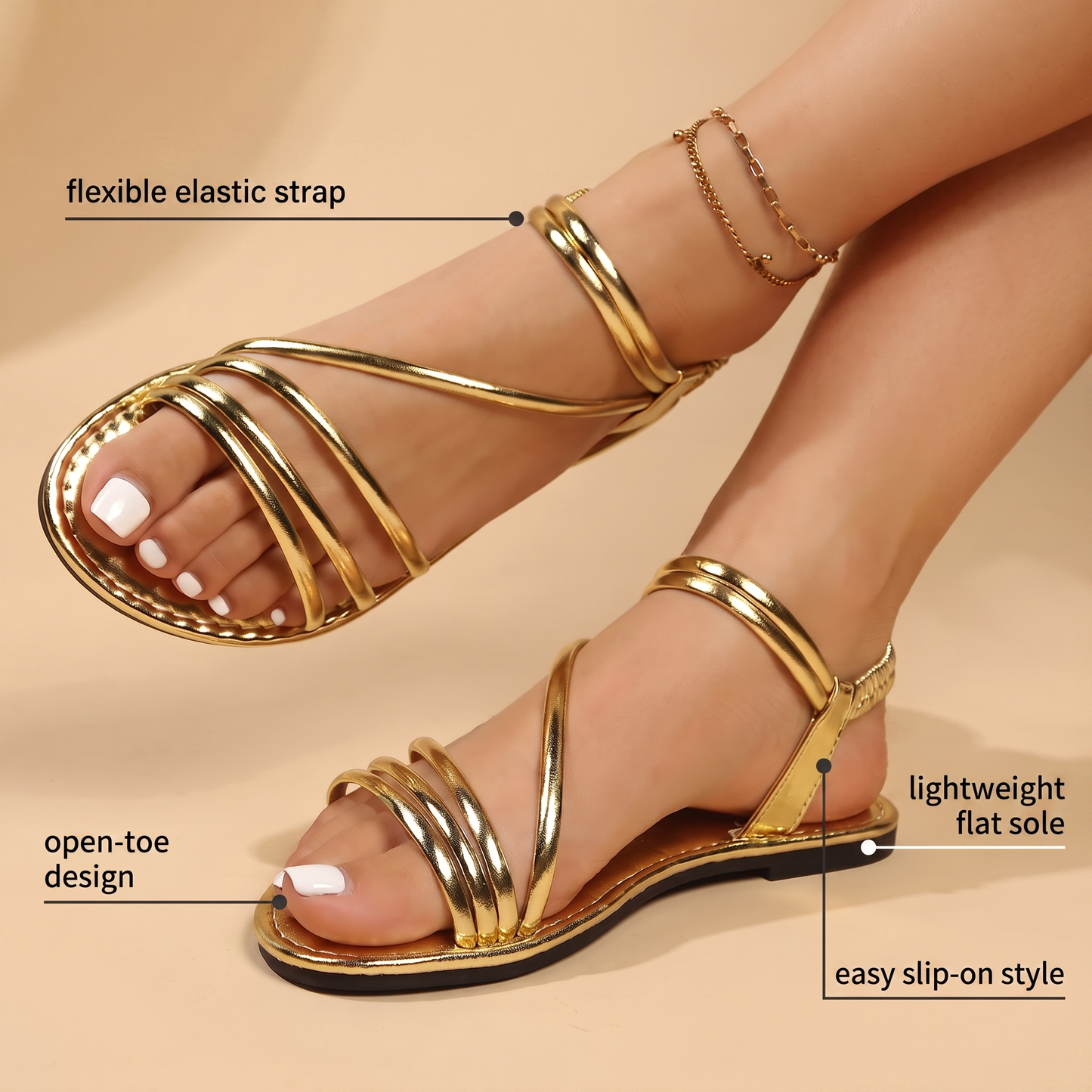 CRESSIDA SOFT-STEP SANDALS