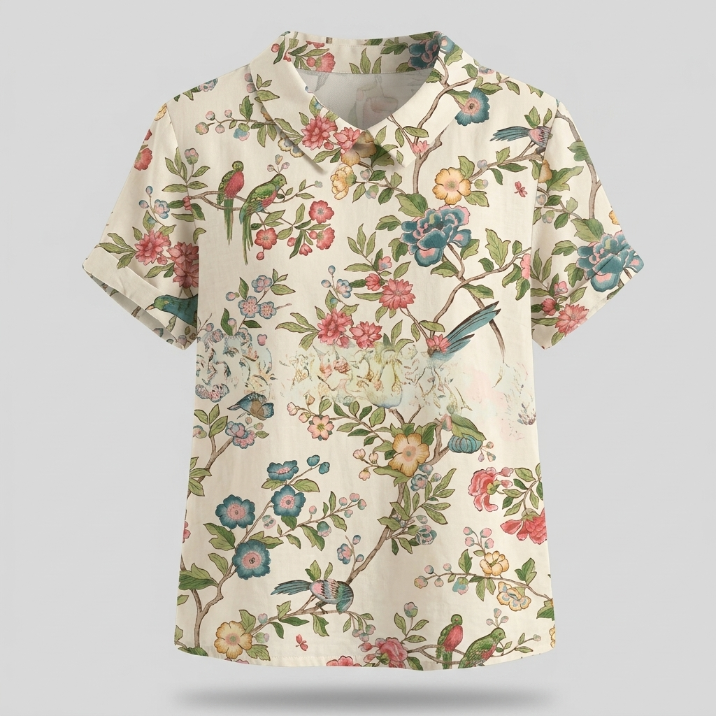 ROSEDENE SAGE FLORAL BLOUSE