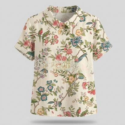 ROSEDENE SAGE FLORAL BLOUSE