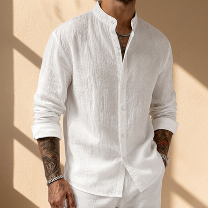 ALBRIGHTON SOFT LINEN BUTTON SHIRT