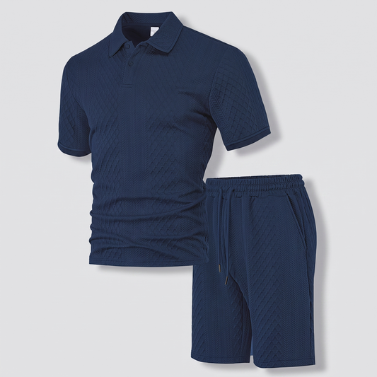 MONTFORD JACQUARD POLO SET