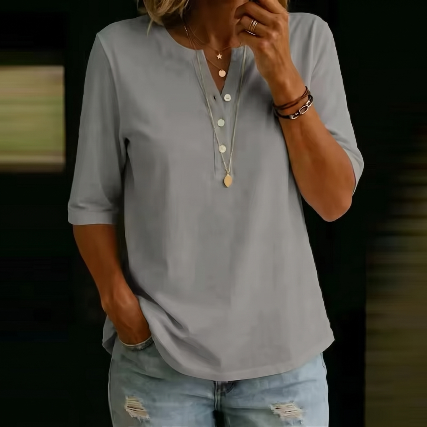 AVELINE CLASSIC O-NECK TOP