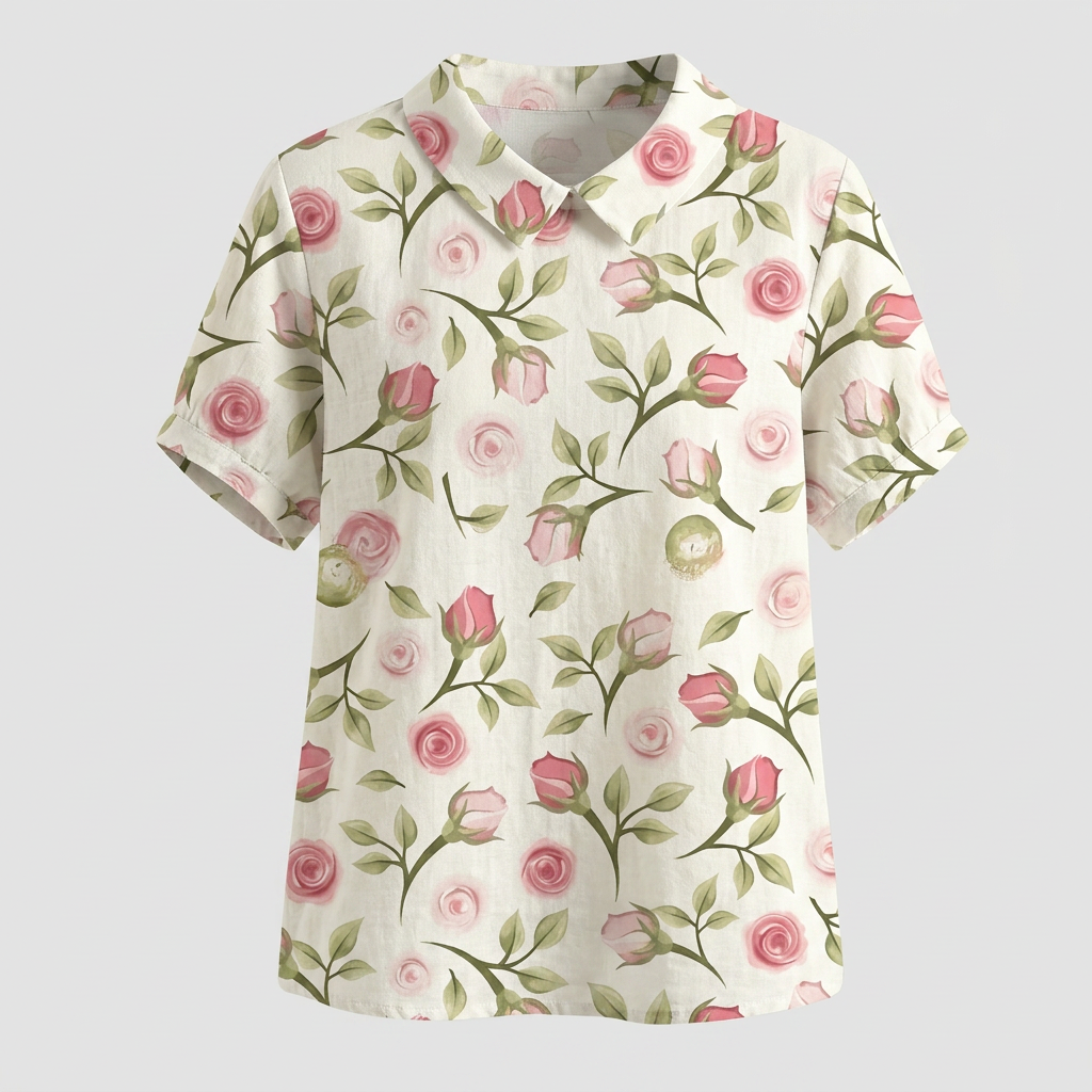 ROSEDENE SAGE FLORAL BLOUSE