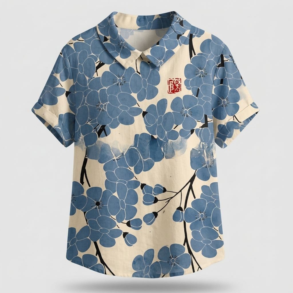 ROSEDENE SAGE FLORAL BLOUSE