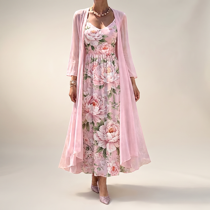 CALEDON FLORAL OVERLAY DRESS SET