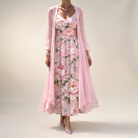 CALEDON FLORAL OVERLAY DRESS SET