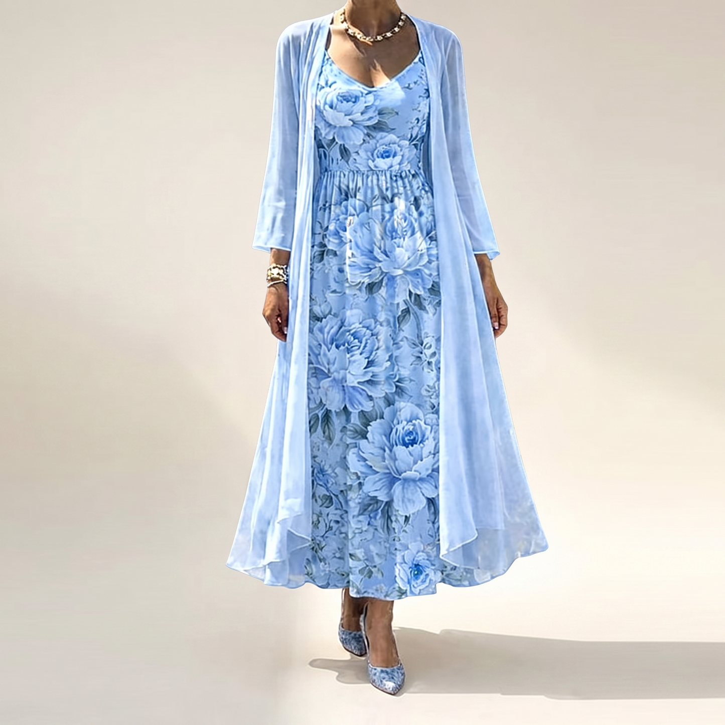 CALEDON FLORAL OVERLAY DRESS SET