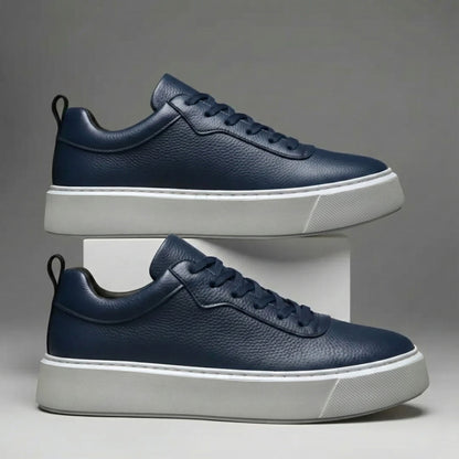 BROMLEY GRAINED LEATHER TRAINERS