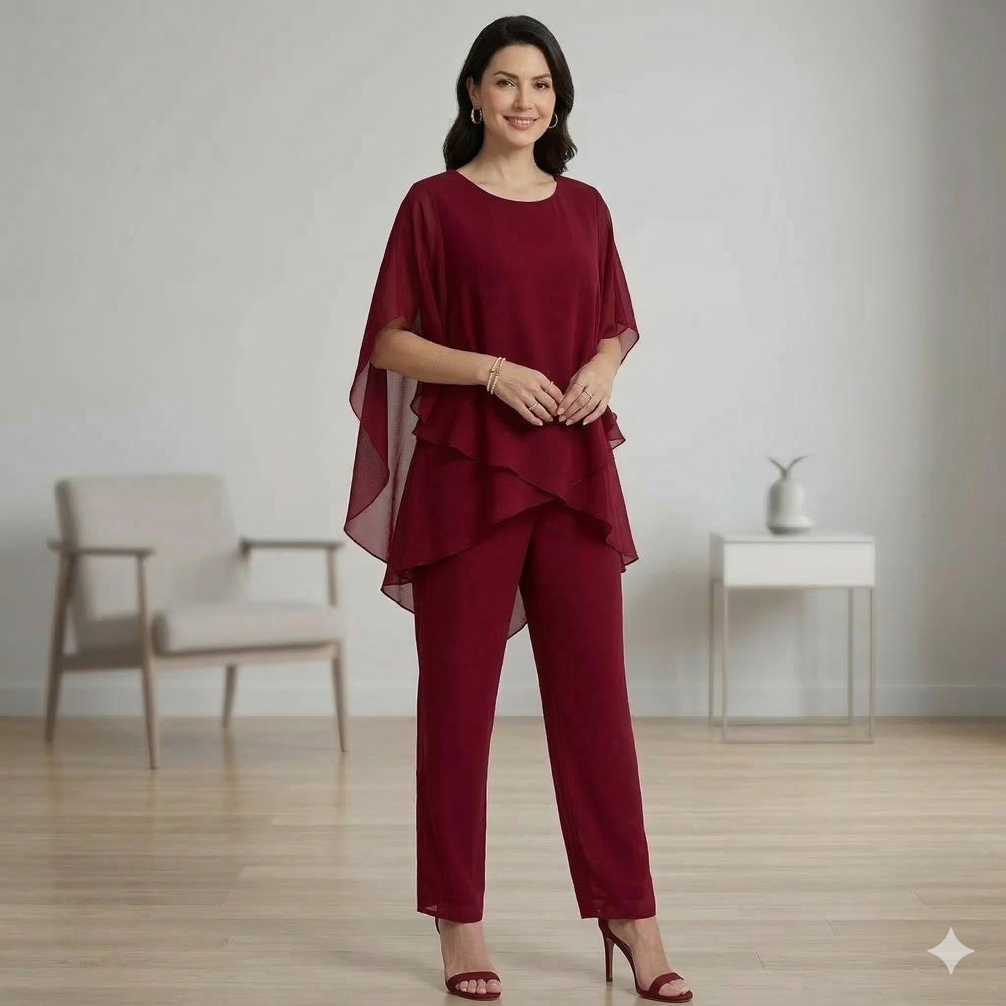 ELLA ELEGANT TOP & PANTS COMBO