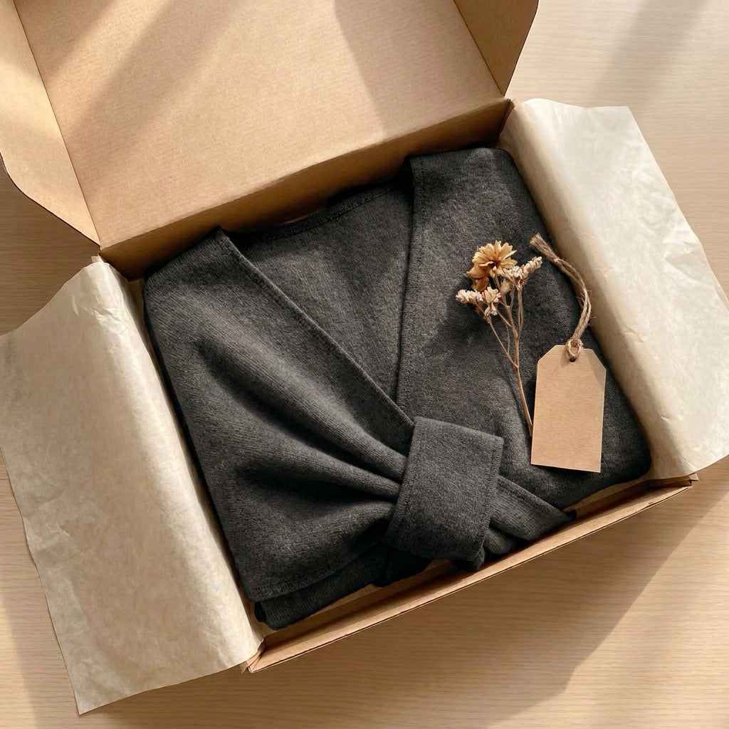 SOFT TOUCH BELTED KNIT CARDIGAN