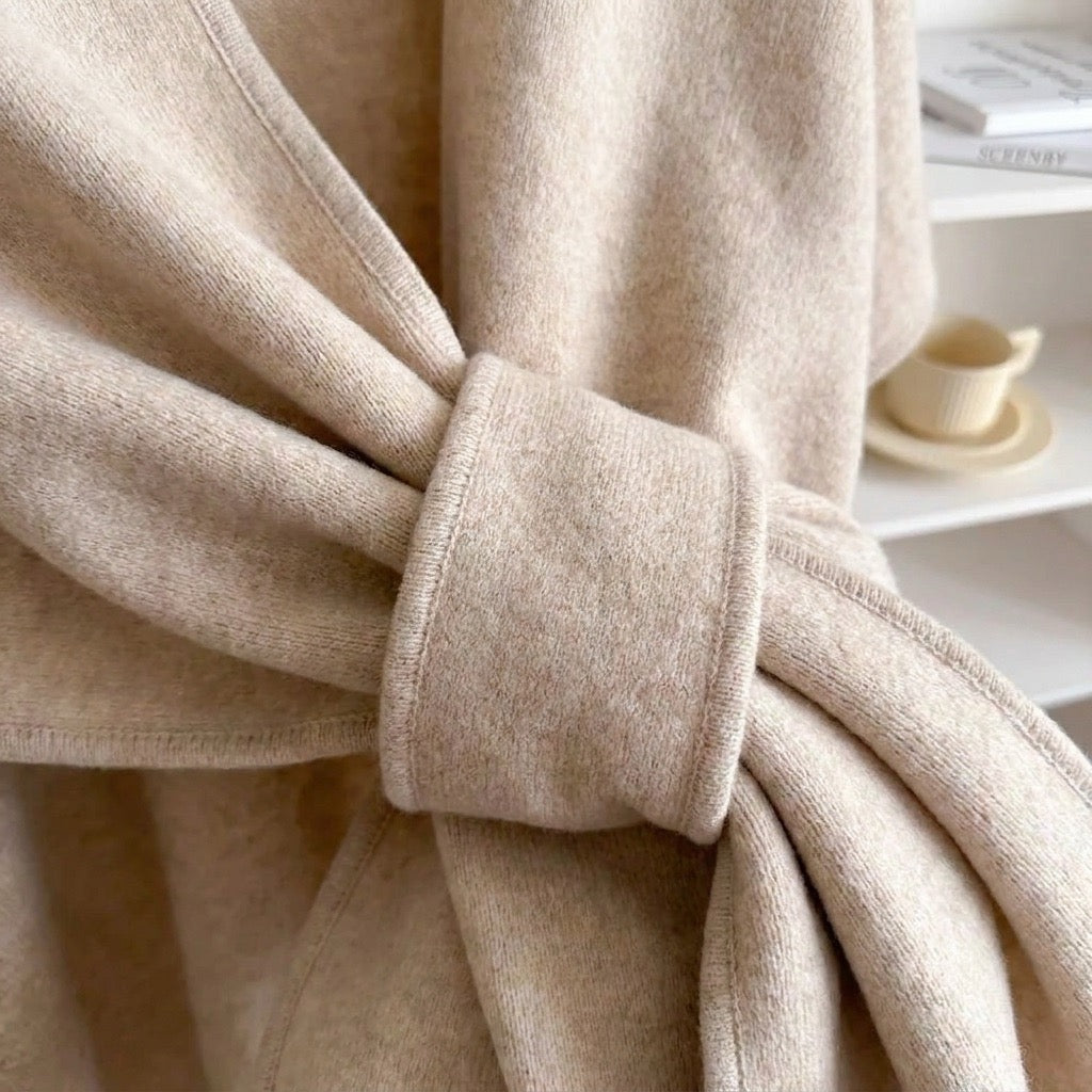 SOFT TOUCH BELTED KNIT CARDIGAN