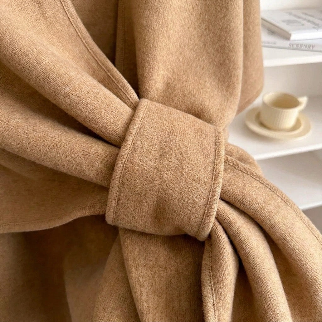 SOFT TOUCH BELTED KNIT CARDIGAN