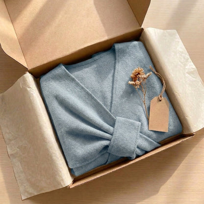 SOFT TOUCH BELTED KNIT CARDIGAN