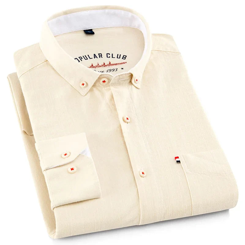 SOMERSET LINEN BUTTON-DOWN