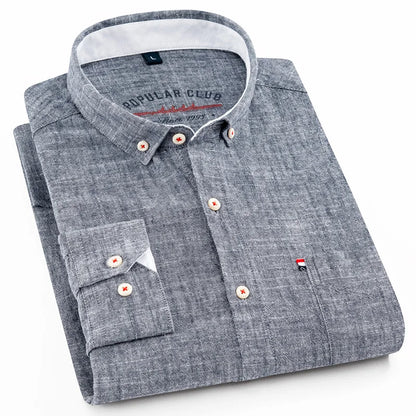 SOMERSET LINEN BUTTON-DOWN