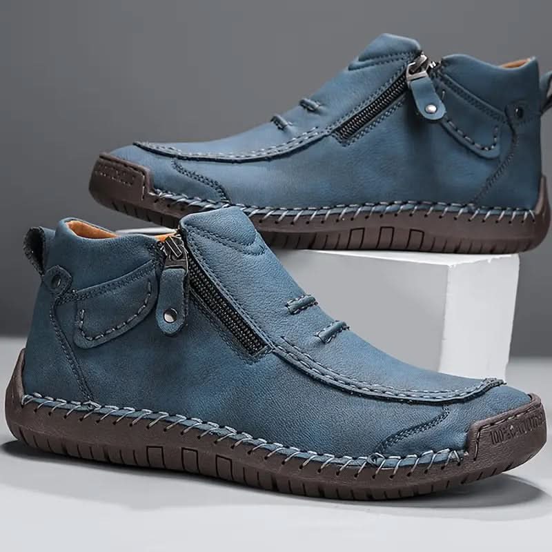 CAMDEN™ ORTHOPEDIC LEATHER TRAINERS – Olyndra London