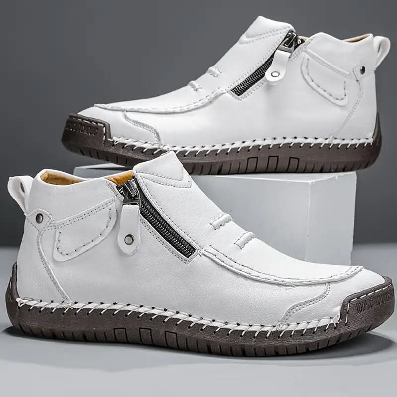 CAMDEN™ ORTHOPEDIC LEATHER TRAINERS – Olyndra London