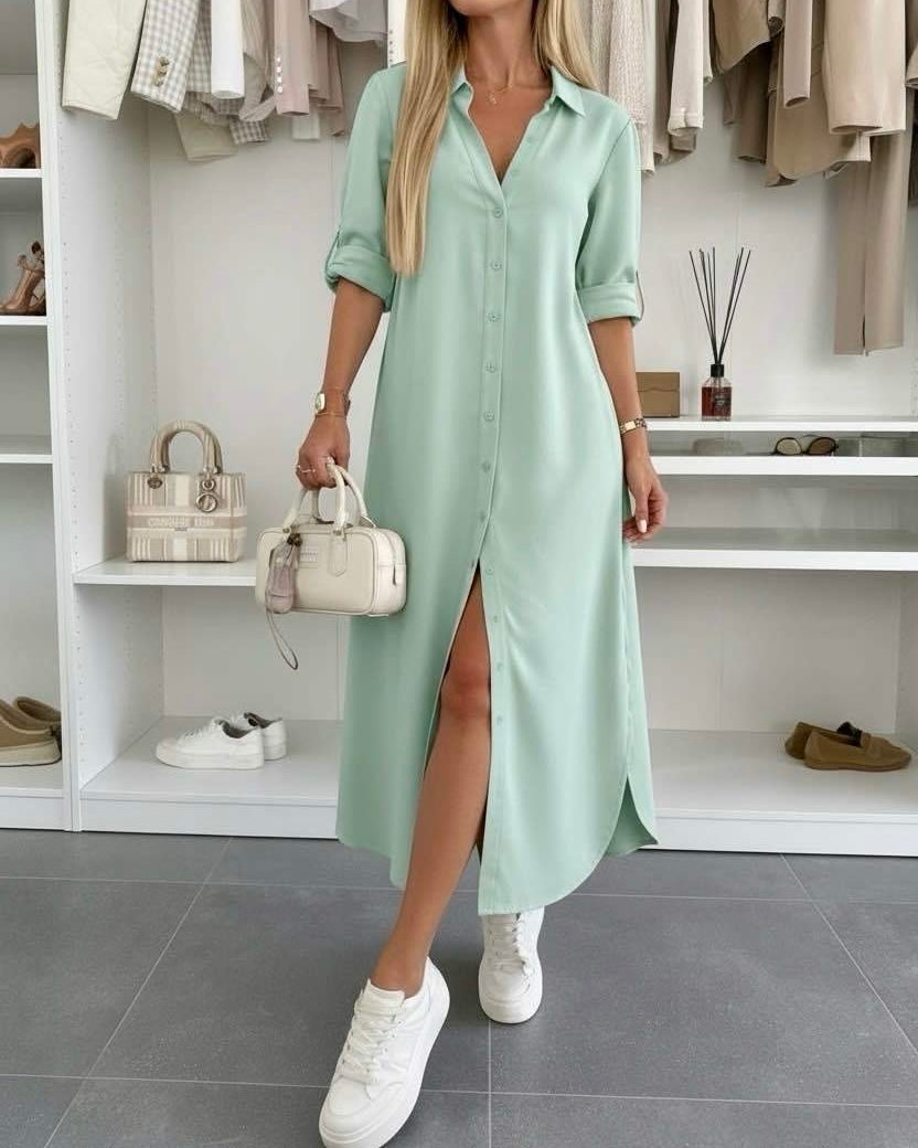 IVY BUTTON DRESS