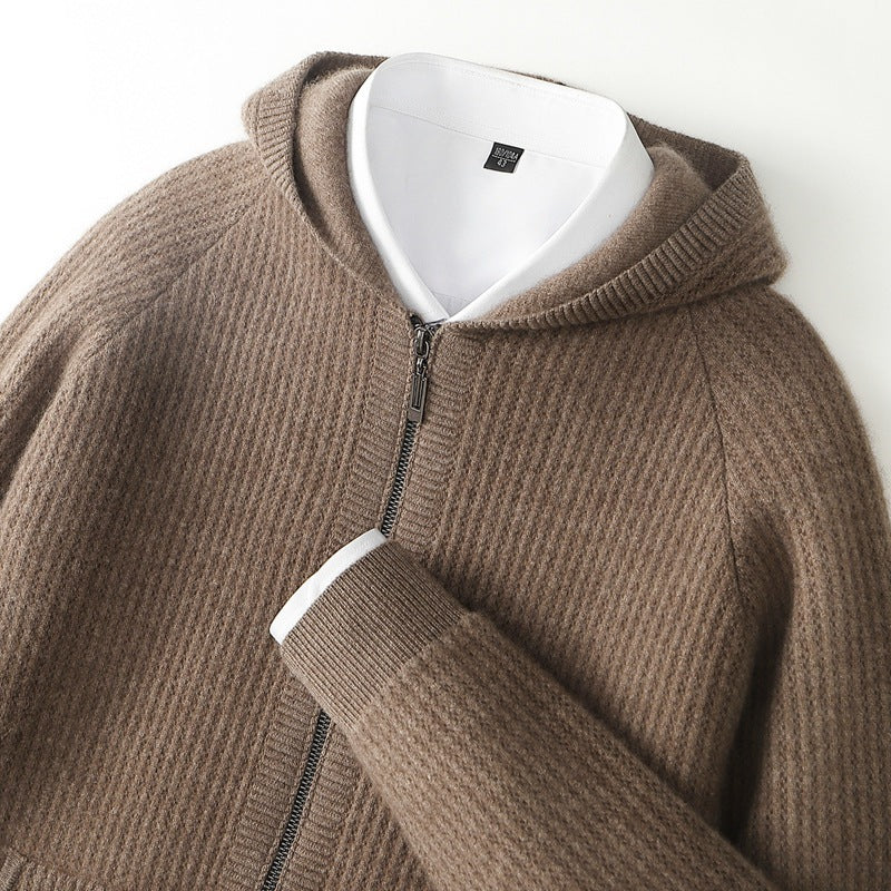 SORRENTO CASHMERE ZIP HOODIE