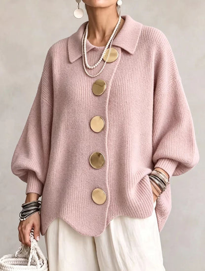 REFINED LAYER KNIT CARDIGAN