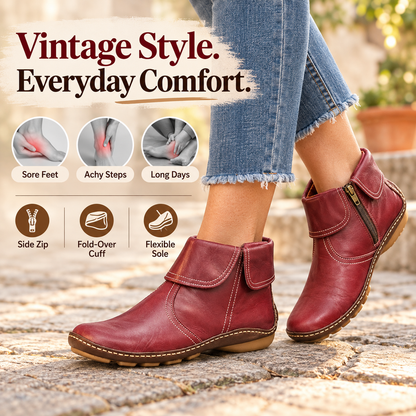 FOLD-OVER CUFF WALKING BOOTS