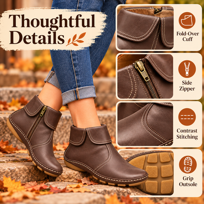 FOLD-OVER CUFF WALKING BOOTS