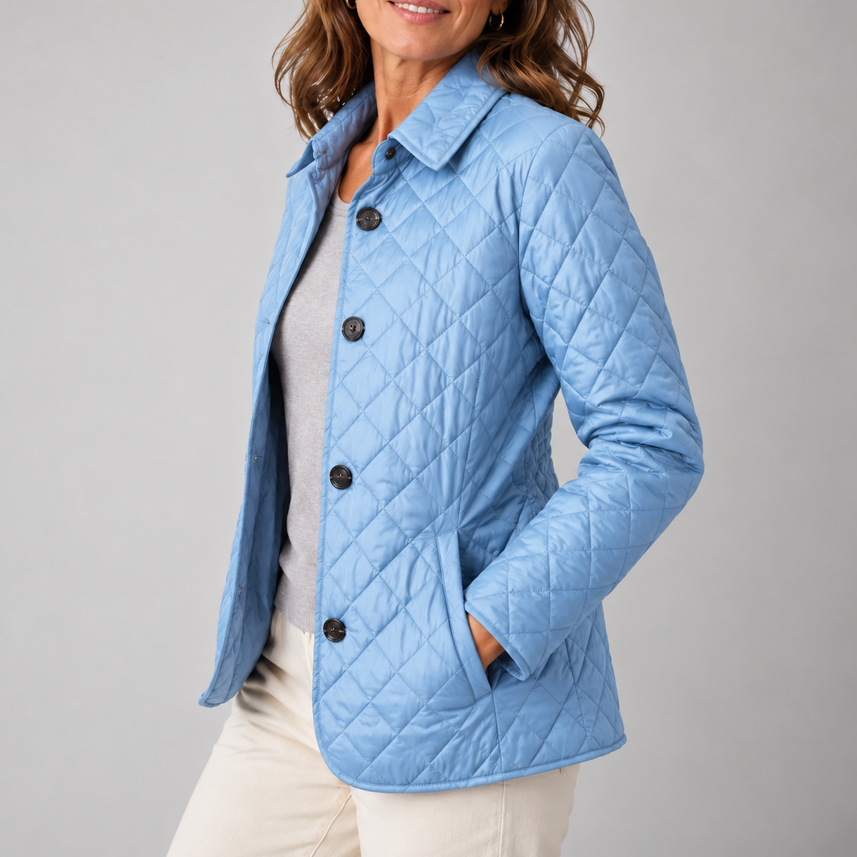 QUILTED RIDING STYLE JACKET