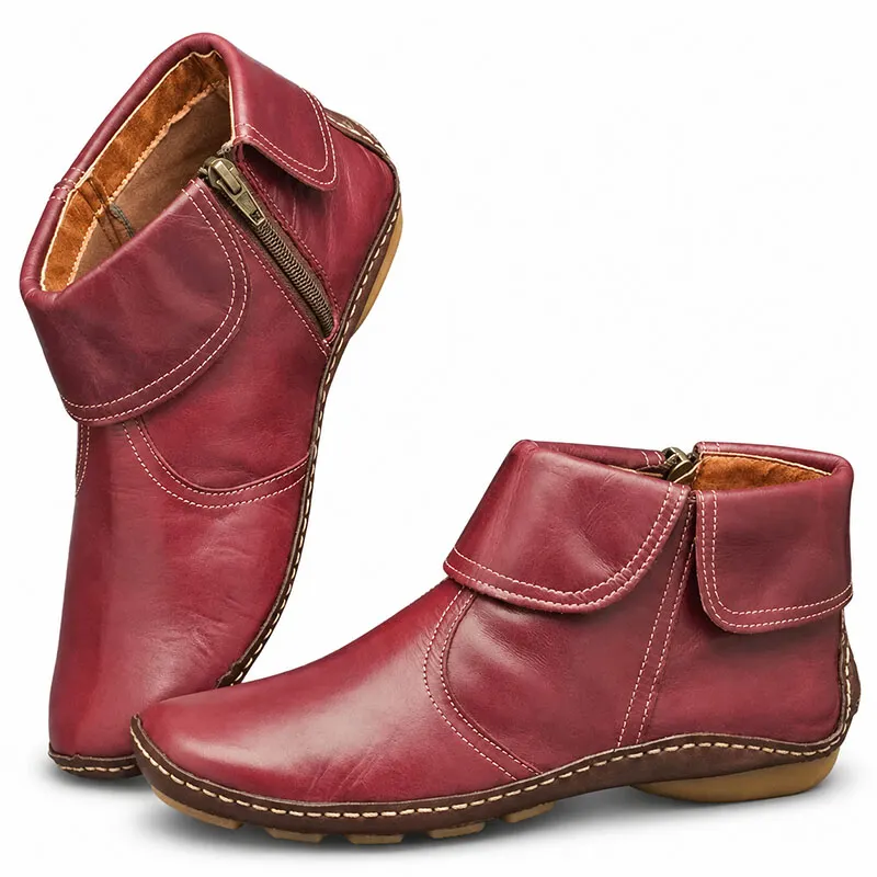 FOLD-OVER CUFF WALKING BOOTS