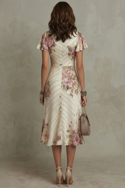 SATIN ELEGANCE MIDI DRESS