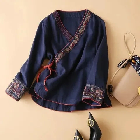 LOTUS LINEN BREEZE BLOUSE