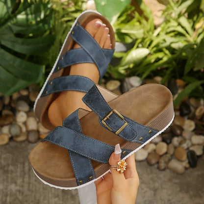 ELARA CUSHIONED SOLE SANDALS