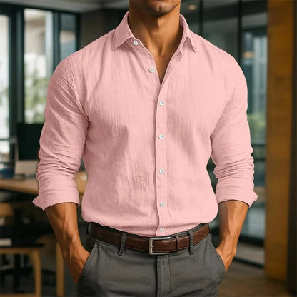 KINGSLEY LINEN LONG SLEEVE SHIRT