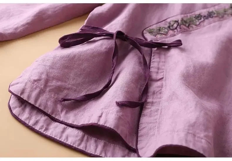 LOTUS LINEN BREEZE BLOUSE
