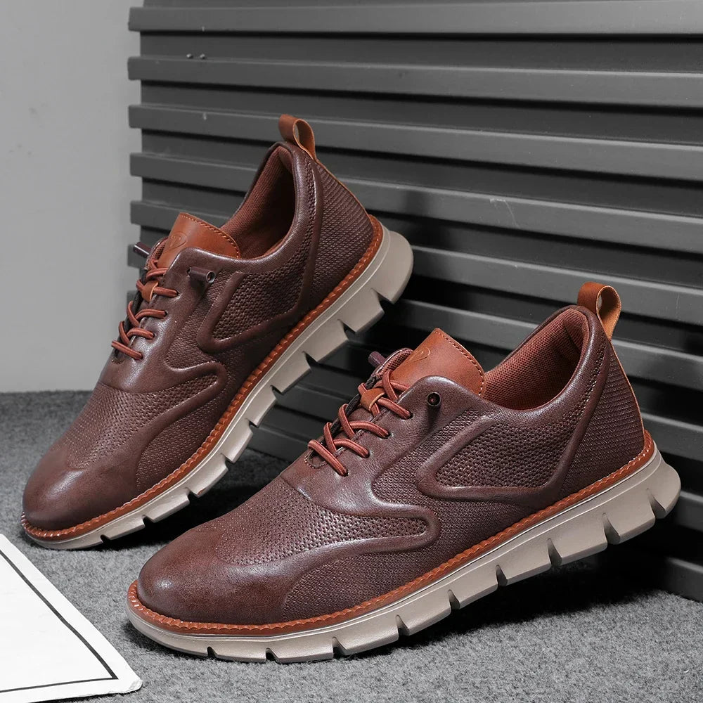 CALDWELL LEATHER TRAINERS