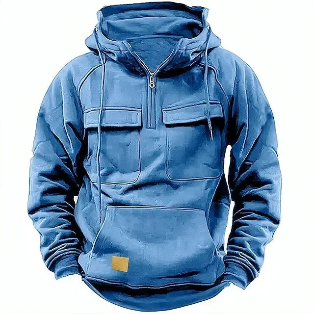 UTILITY POCKET PULLOVER HOODIE