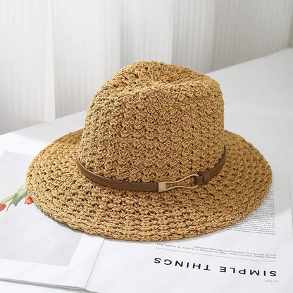 RAYA BELLE WOVEN FEDORA