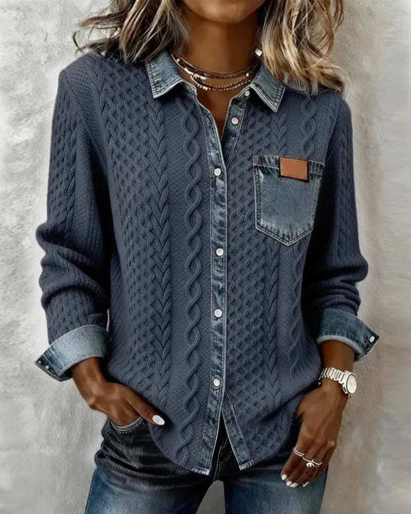 SORRELL MODERN PATCHWORK CARDIGAN