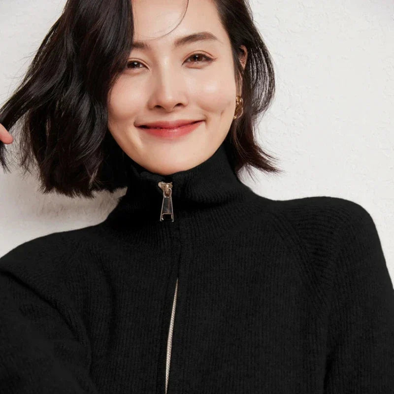 MARSTON LUXE WOOL ZIP-UP