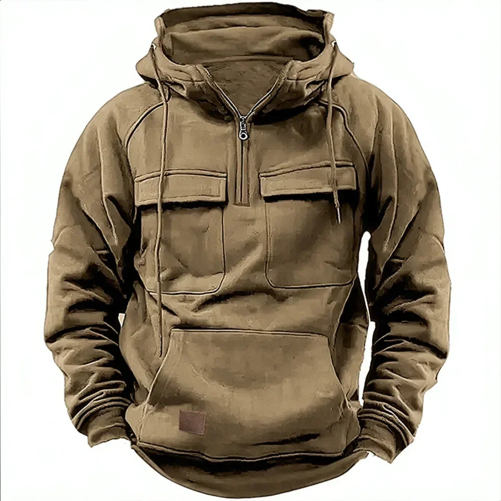 UTILITY POCKET PULLOVER HOODIE