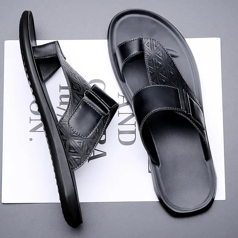 CALLEN LEATHER SANDALS