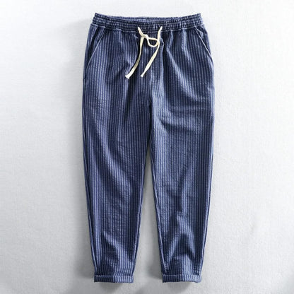 ROCCO STRIPED LINEN PANTS