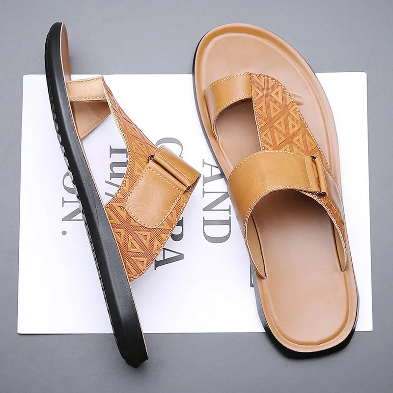 CALLEN LEATHER SANDALS