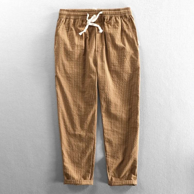 ROCCO STRIPED LINEN PANTS